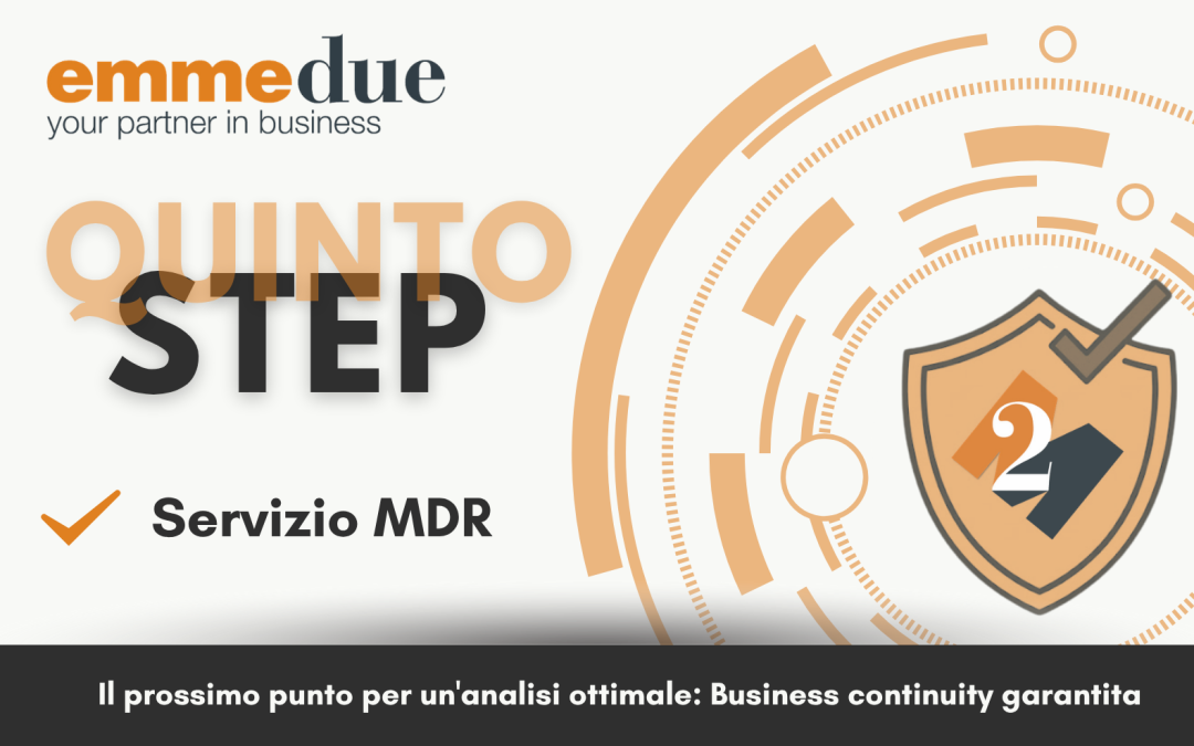 Quinto step: Servizio MDR (Managed Detection and Response)